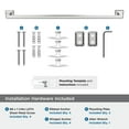 thumbnail image 5 of Amerock Mulholland Chrome 24 inch (610mm) Towel Bar, 5 of 8