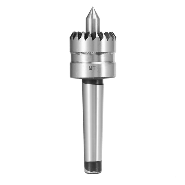 Wood Lathe Drive Center Turning Spur MT1 with Spring Loaded Point