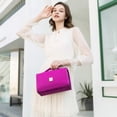 thumbnail image 2 of Bolsa de maquillaje Royalfair, enrollable, de viaje, color morado, para mujer, 2 of 6
