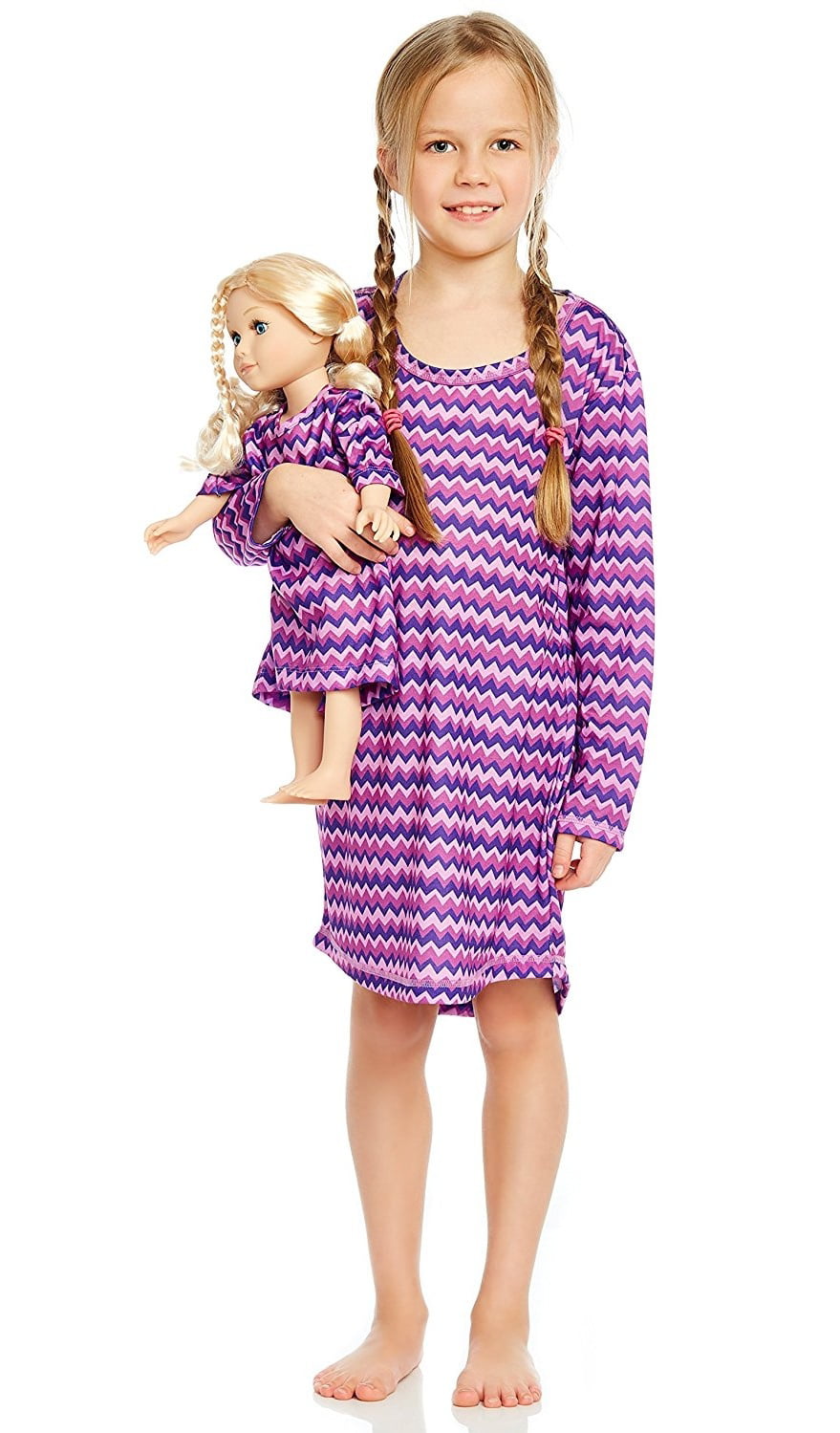Leveret - Leveret ZigZag Matching Doll Nightgown 5 Years - Walmart.com ...