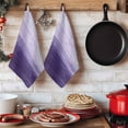 thumbnail image 6 of Purple Ombre Kitchen Towels Set of 2, Modern Abstract Art Ocean Oil Painting Absorbent Dish Towels for Kitchen, Microfiber Hand Towel, Quick Drying Tea Towel for Cleaning Decorative Dishcloths, 6 of 7