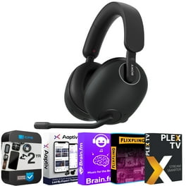 Sony WHG900N W INZONE H9 Wireless Noise Cancelling Gaming Headset White Bundle with Deco Gear Wood Headphone Display Stand Secure Tabletop Holder Walmart