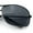Gunmetal - Black, variant on Mens Classic Air Force Officer Agent Metal Rim Cop Sunglasses Silver - Silver Mirror