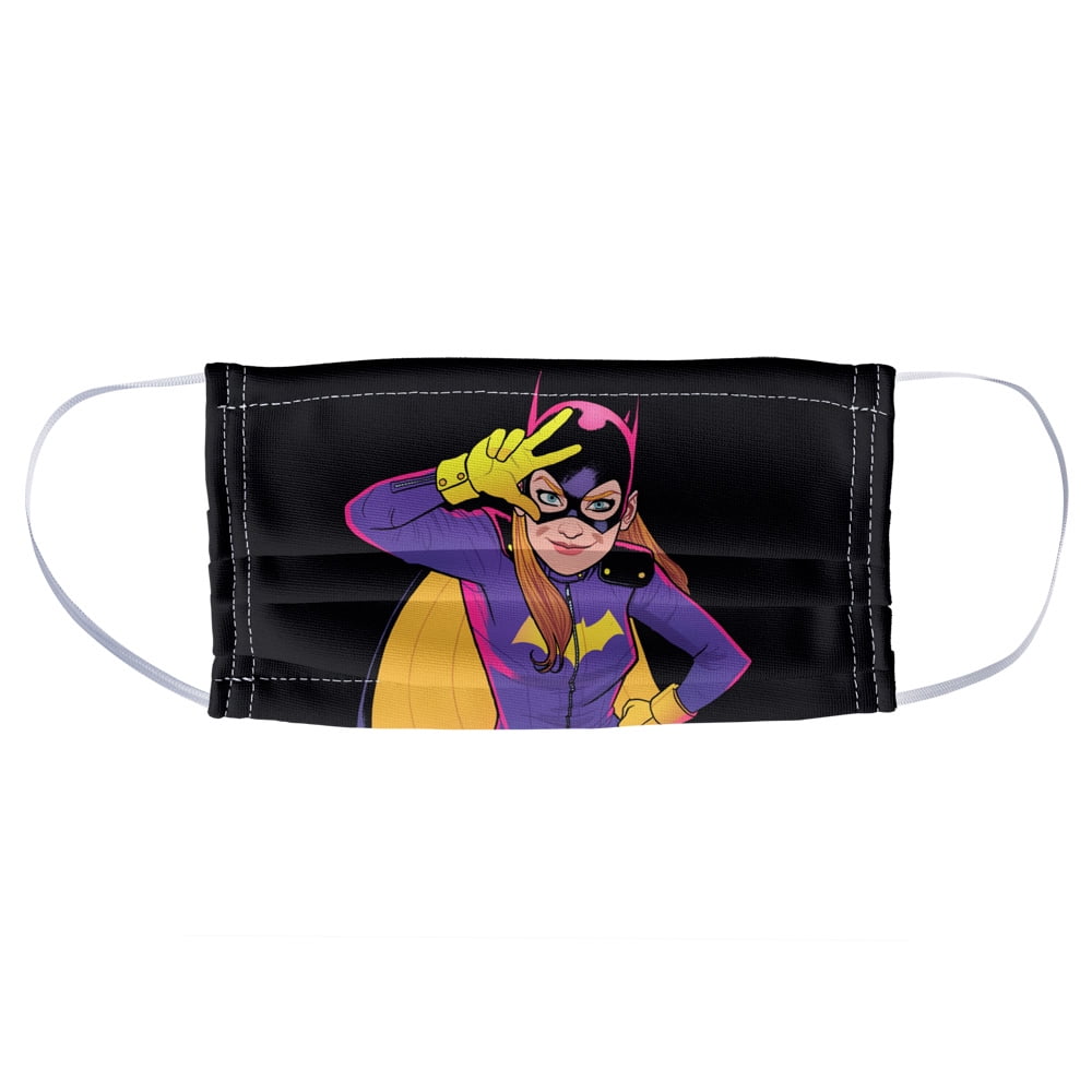 Batgirl Moves 1-Ply Reusable Face Mask Covering, Unisex