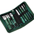 thumbnail image 1 of 6/9 Pcs Set Professional Piece Nail Care Kit Stainless Steel Manicure & Pedicure Set Nail Clipper Set with Travel Case, 1 of 6