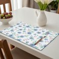 thumbnail image 6 of Placemat, Pioneer Flower Floral Print Pattern Place Mats Table Mat Set Of 2, PVC Washable Placemats for Party Kitchen Dining Decoration, 18x12 Inch, Fade Resistant, 6 of 6