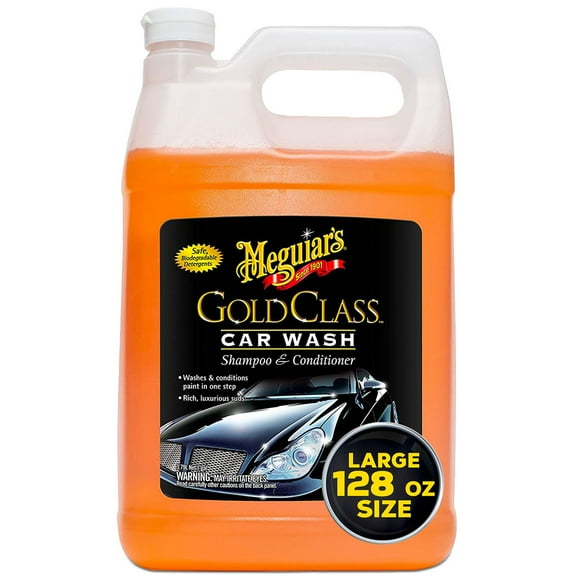 Meguiar's Gold Class Car Wash, Shampoo & Conditioner Foam, 1 Gallon (128 Oz.)