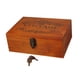 thumbnail image 5 of Caja de madera para recuerdos, caja para baratijas, con cerradura, multiusos, diseño antiguo con llaves 322x237x122cm, 5 of 9