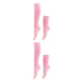 thumbnail image 4 of Guardoinrt 2piece Premium Wear-resistant Slouch Socks For Anywhere Anytime Polyester Sweat-absorbing Breathable Fabric Soft Texture Light Pink 2Set, 4 of 6