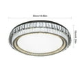 thumbnail image 3 of Modern LED Crystal Chandelier 3 Color Pendant Ceiling Light Fixture Flush Mount, 3 of 15