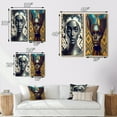 thumbnail image 4 of Designart "Contemporary Retro Beauty of African Woman I" African American Framed Wall Art Set Of 2 - Glam Grey Framed Wall Art Set Of 2, 4 of 6