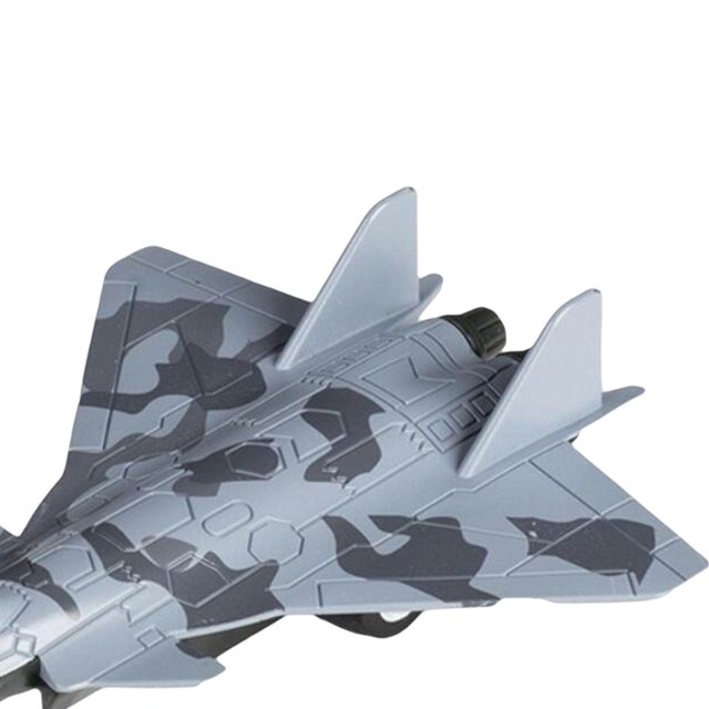 4x Avion à Réaction en Alliage Moulé sous Pression en Métal Avion de l'Air à Réaction Mécanisme à Rétrofriction Jouets de Chasse Camouflage