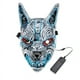 thumbnail image 5 of Máscara LED de hombre lobo (rojo), plástico duro de alta calidad, máscara LED, luz de neón, diversión aterradora, 5 of 5