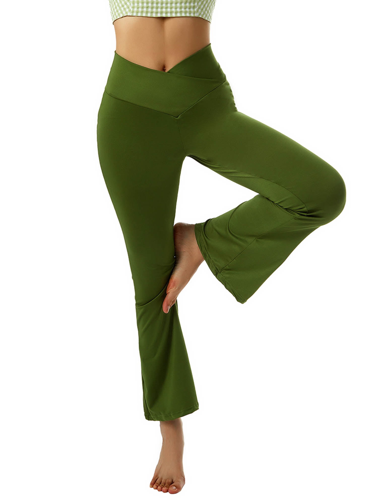 Imcute Women's Yoga Pants Leggings High Waisted Wide Leg Yoga