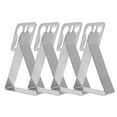 thumbnail image 5 of MLINS 8 pcs  Tablecloth Clips Stainless Steel Triangle Type Non-slip Tablecloth Fixator, 5 of 8
