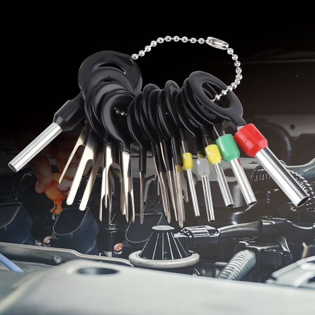 Herramienta de extracción de terminales, 18 piezas, extractor de terminales de arnés de cables de automóvil, liberación de terminales, rendimiento de primera categoría