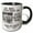 Black/White, variant on 3drose, Queen City Bicycle Shop Advertisment 4, 11oz Mug