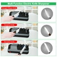 thumbnail image 3 of Electric Knife Sharpener- 4 in 1 Electric Knife Sharpeners for Kitchen Knives, Straight Blade Knives & Serrated Knives & Ceramic Knives & Scissors, 3 of 6