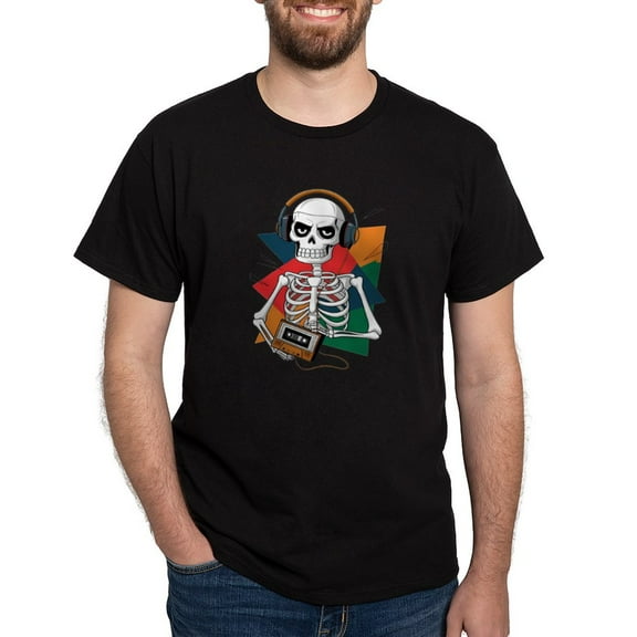 CafePress - A Skeletal Figure With A T Shirt Featuring Men's Value T Shirt - Men's Classic Graphic Cotton T-Shirt