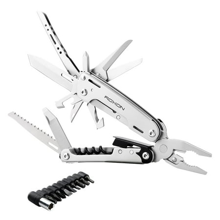Roxon S801S Storm 16-in-1 EDC Multitool Pliers with Lockable Saw Blade and Nylon Case