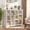 White, variant on Homieasy 12 Cube Organizer Cabinet with Charging Station & USB Ports, Wooden Bookcase with 13 Open Shelves for Living Room, Bedroom, Brown Oak