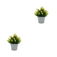 thumbnail image 4 of Naiovety Decoración de plantas artificiales, elegante, de bajo mantenimiento, fácil de limpiar, bonsái de plantas artificiales de plástico amarillo 2Conjunto, 4 of 6