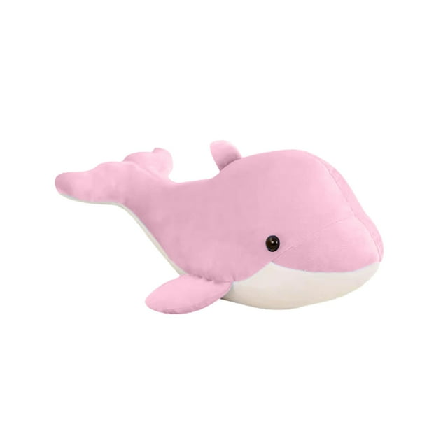 Pink 7.8 Inch Dolphin Plush Toy Soft Stuffed Marine Animal For Kids
