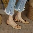 thumbnail image 6 of Xinyolin Women Sandals Cover Toes Lower Heel Ring Decor Woman Sandals Elegant Office Shoes for Daily Wear, 6 of 8