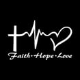 thumbnail image 2 of tasrioml 14.6CM x 9CM Jesus HOPE LOVE FAITH Prayer Creative Vinyl Car Sticker Decal Decor, 2 of 4