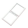 thumbnail image 4 of Unique Bargains 1 Pc Square Makeup Mirror for Travel Vacation Pink PU ABS Glass, 4 of 5