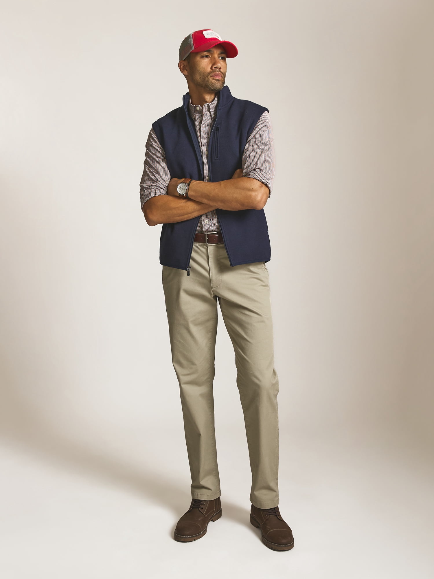 Chaps Men’s and Big Men’s Everyday Performance Norwell Sweater Fleece Vest, Sizes S–2XL