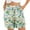 Yellow, variant on Lroveb Board Shorts for Women, Summer Casual Beach Shorts, Womens Shorts Comfy Elastic Waist Floral Print With 2 Pockets Black