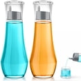 thumbnail image 1 of Dispensador de enjuague bucal de vidrio VITVITI, 260 ml, juego de 2, color gris, 1 of 6
