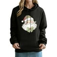 thumbnail image 3 of Feancey Womens Hoodies Funny Santa Claus Graphic Sweatshirts Drawstring Hooded Long Sleeve Pullover Loose Fit Casual Xmas Party Sweatshirt Black XXL, 3 of 6