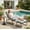 Green, variant on YIORTWO Patio Outdoor Lounge Chair with Ottoman, Sling Recliner Chair with Puffy Cushion & Foot Stool, Metal Frame for Patio, Garden, Poolside, Beige
