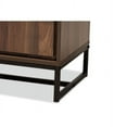 thumbnail image 7 of Baxton Studio Neil Modern and Contemporary Walnut Brown Finished Wood and Black Finished Metal 3-Door Dining Room Sideboard Buffet, 7 of 7