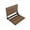 Matte Black, variant on Swcorp AC-AZ203MB 17 in. Saxon Teak Wall Mounted Folding Shower Seat in Matte Black