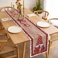 thumbnail image 3 of Valentine's Day Table Runner - 48 Inch Long, Kitchen Dining Table Runner Dresser Scarves, Romantic Roses Love Heart Gnomes Wooden Farmhouse Decor for Coffee Tables Wedding Party Banquet, 3 of 8