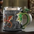 thumbnail image 4 of Clearance Glass&Bottle under $20 Beer Tankard Coffee Mug For Dragon Lovers Collector Ideas Beer Mug Novelty St. Day Decoration, 4 of 6