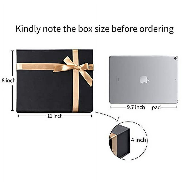  LIFELUM Christmas Gift Box 1 Pack 13.8 x 8.3 x 4.5 inch Large  Green Gift Box with Strong Magnetic Lid for Presents with Luxury Accessories  Card, Ribbon, Filler,Sticker : Health & Household