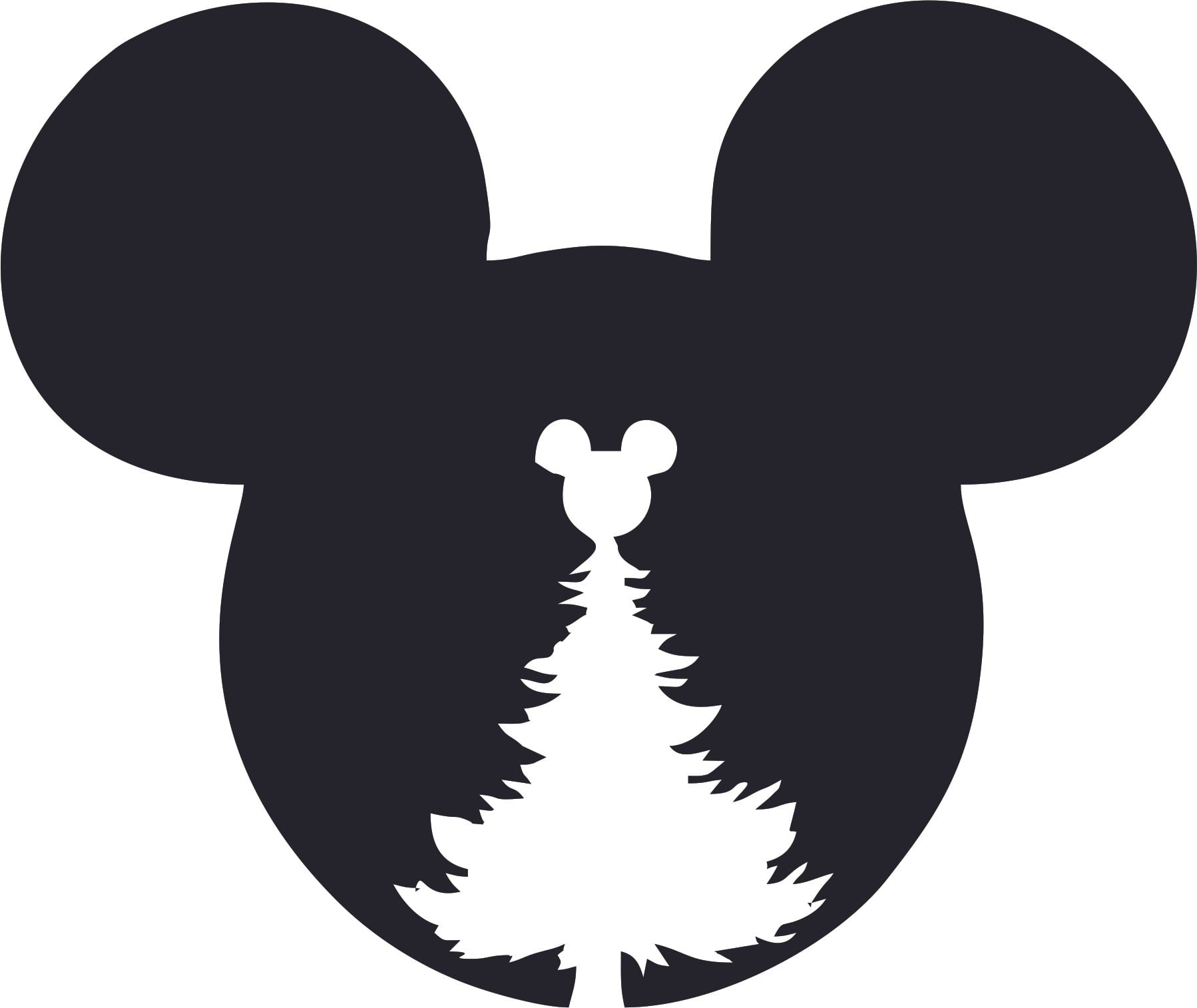 Mickey Mouse Head Cartoon Characters Wall Art Vinyl Sticker Design