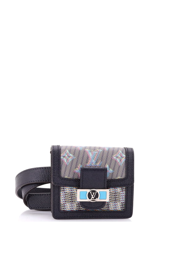 Pre-Owned Dauphine Bumbag Damier Monogram LV Pop Canvas BB By Rebag