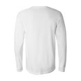 thumbnail image 3 of Bella + Canvas - White Unisex Cotton Basic Tee - Comfortable Daily Womens Long Sleeve Top - Long Sleeve T Shirt for Men, 3 of 5