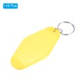 thumbnail image 3 of Vintage Motel Keychain Blank Hotel Keychains Rhombus Retro Key Tag, Bright Yellow, 16 Pack, 3 of 6