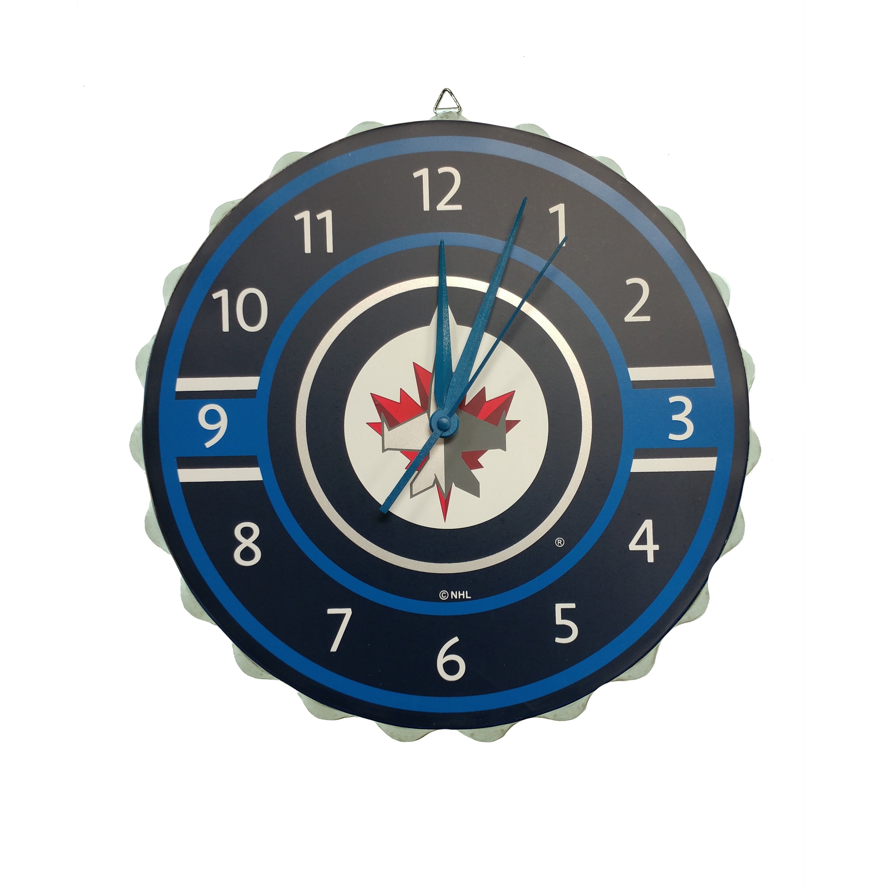 Forever Collectibles Winnipeg Jets NHL Bottle Cap Wall Clock Walmart
