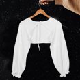 thumbnail image 1 of AURARMLET Blusa Falsa Con Collar Desmontable Y Lanterna En Tela Para Mujer, 1 of 8