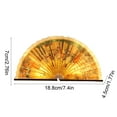 thumbnail image 3 of Creative Fan Lamp Creative Fan-Shaped Lamp Multifunctional Decor Modern Home Accent Lighting, Wood and Paper Construction Intelligent On/Off Technology Warm Ambient Glow, 3 of 9