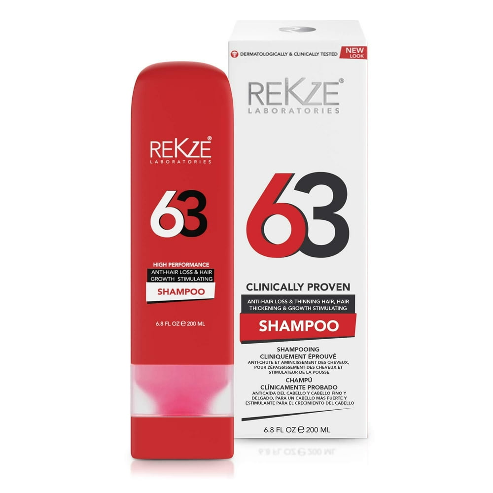 REKZE 63 Hair Growth Shampoo & AntiHair Loss, Clinically REKZE 63 Hair Growth Shampoo & AntiHair Loss, Clinically