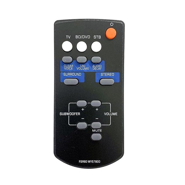 Control remoto de repuesto FSR60 WY57800 para WY57800 YAS101 YAS101BL Negro, Negro