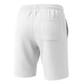 thumbnail image 3 of RKSTN Mens Shorts Running Shorts Stretch Solid Color Comfort Drawstring Workout Shorts with Pockets（White ,L）, 3 of 7